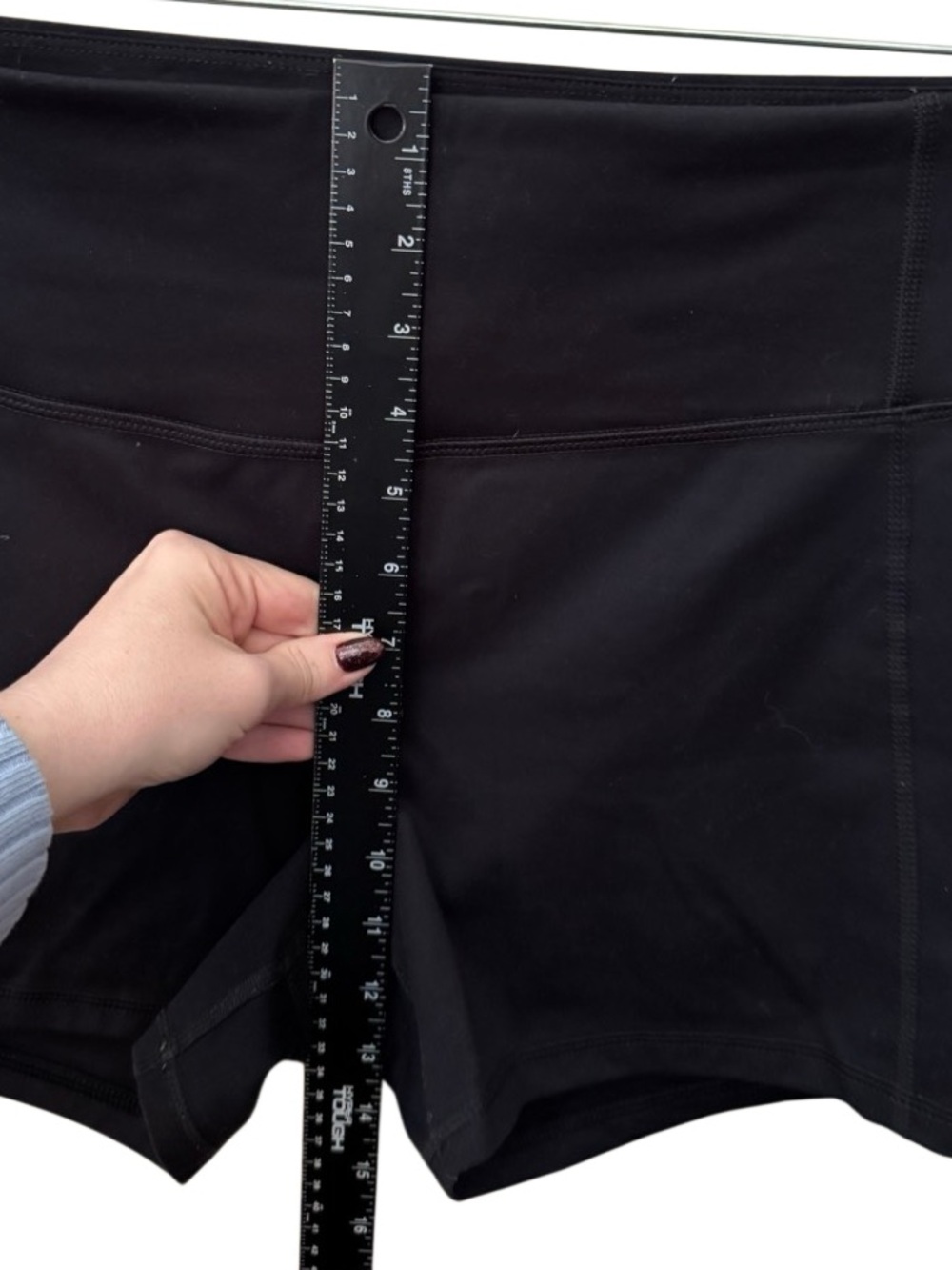 All in Motion Black High Rise 2” Shortie Athletic Shorts XXL Workout Yoga - Picture 7 of 9